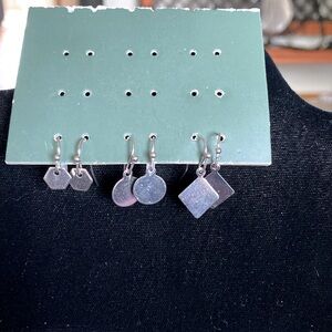 Set of 3 nickel free earings